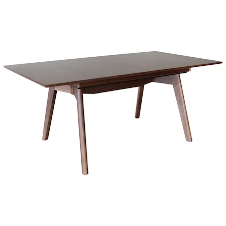 Dining Table with T100 Leg and Integrated Leaf